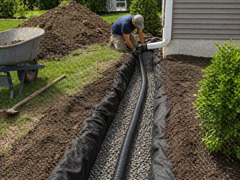 Landscaping Drainage Installation in Tuscaloosa, AL